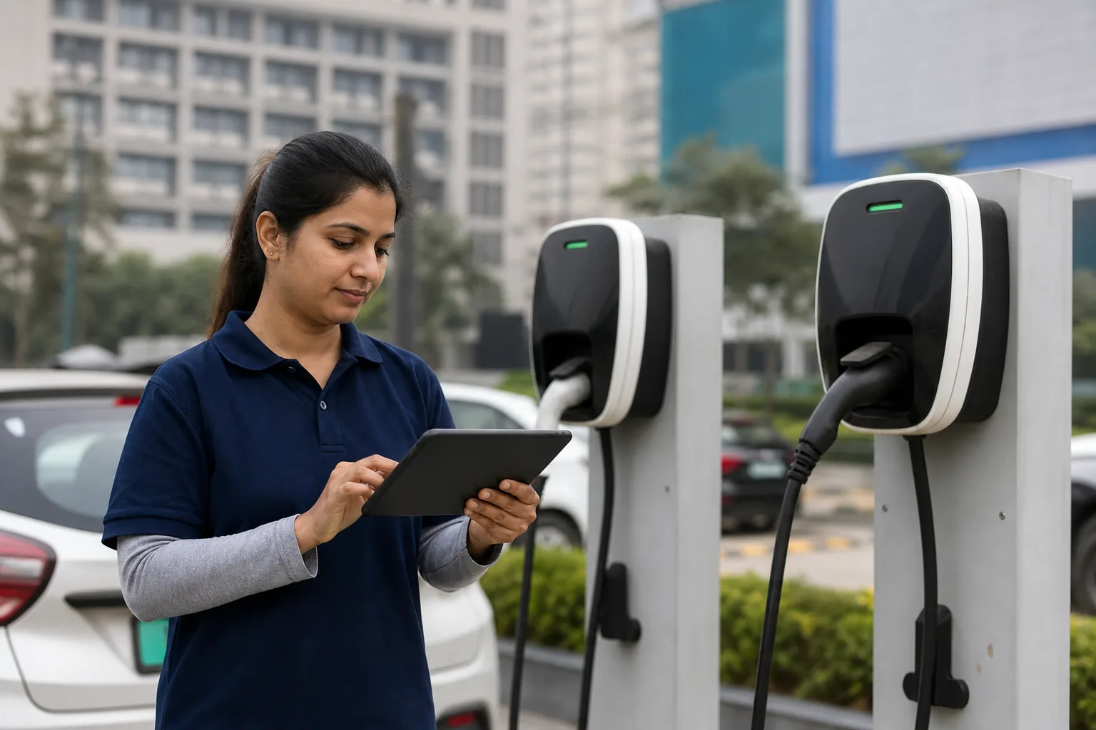 Smart EV charging management in an Indian city