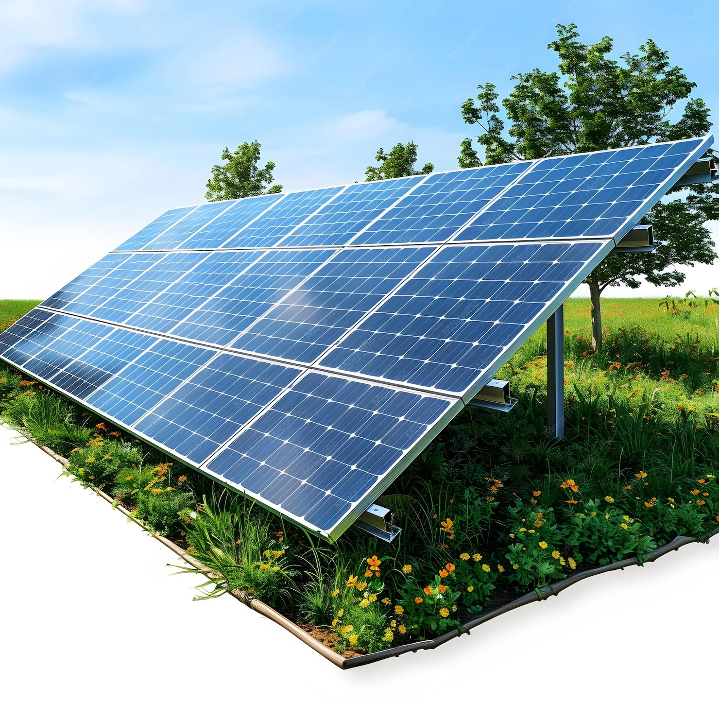 Rooftop solar panels on an Indian home in Hyderabad